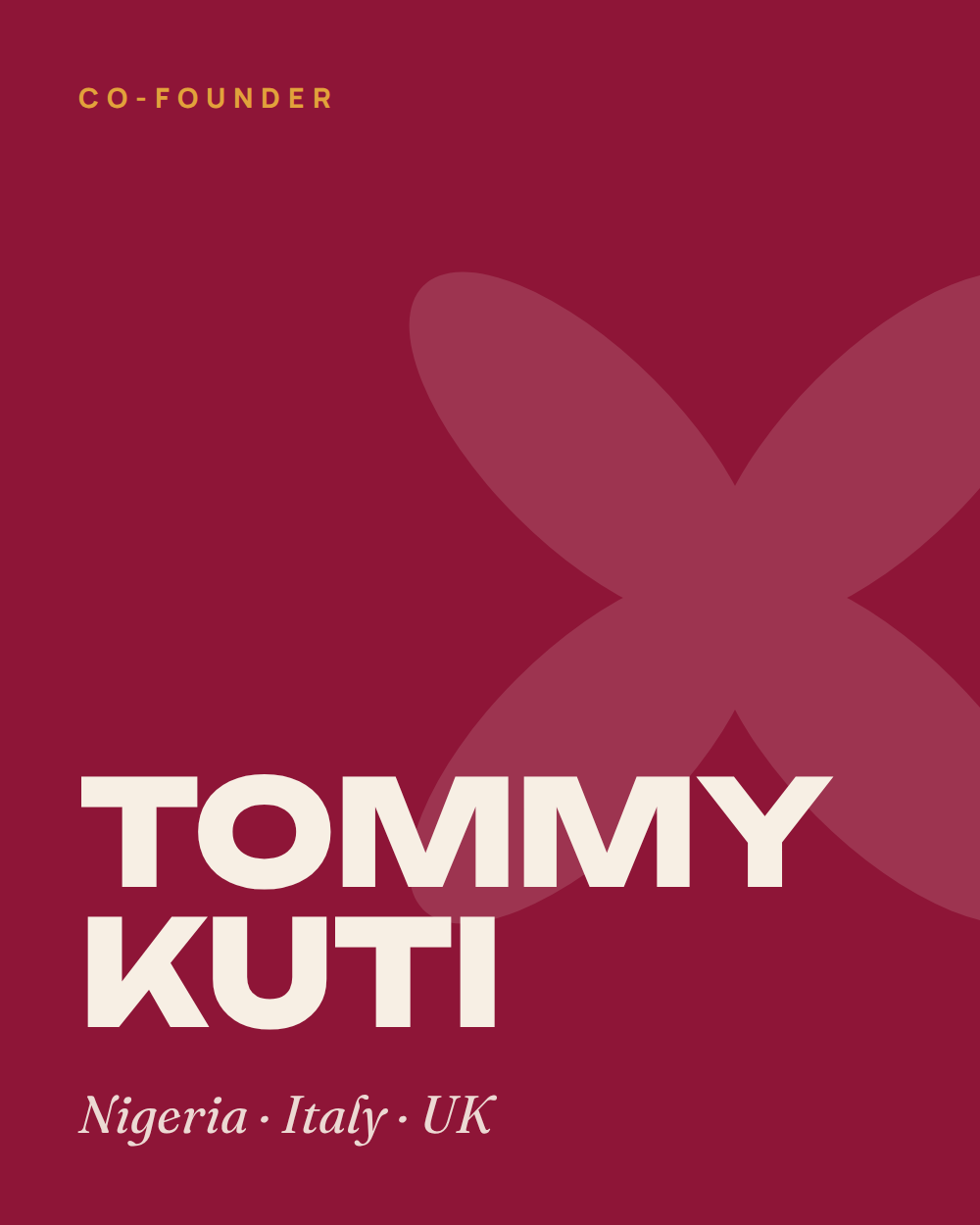 Tommy Kuti, co-founder of NEEX